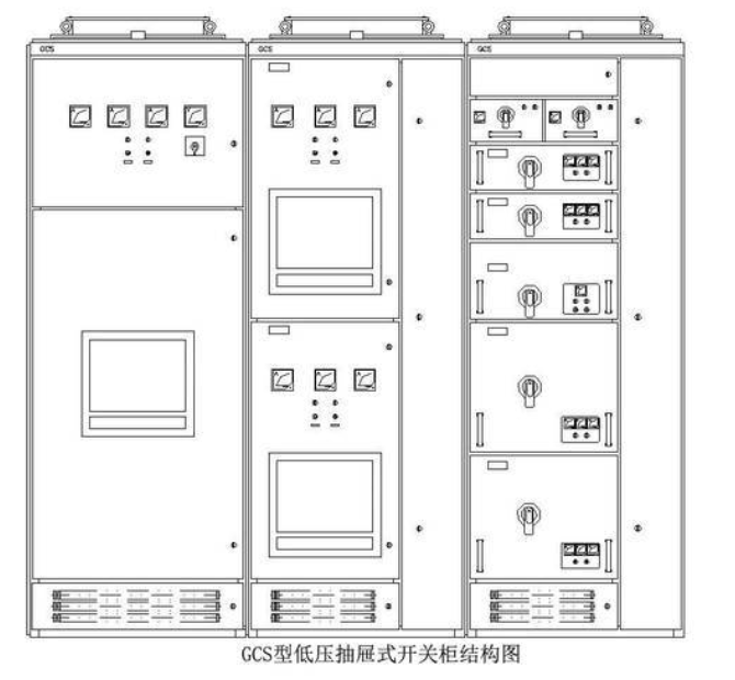 低壓開(kāi)關(guān)柜內部結構圖